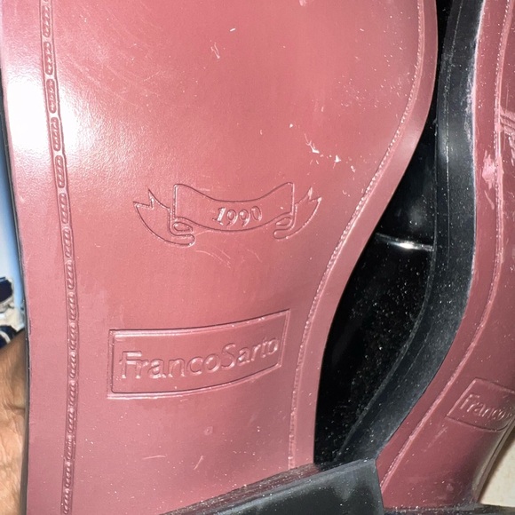 Franco Sarto - Gloria Black Loafers with Gold Accent - Picture 5 of 7